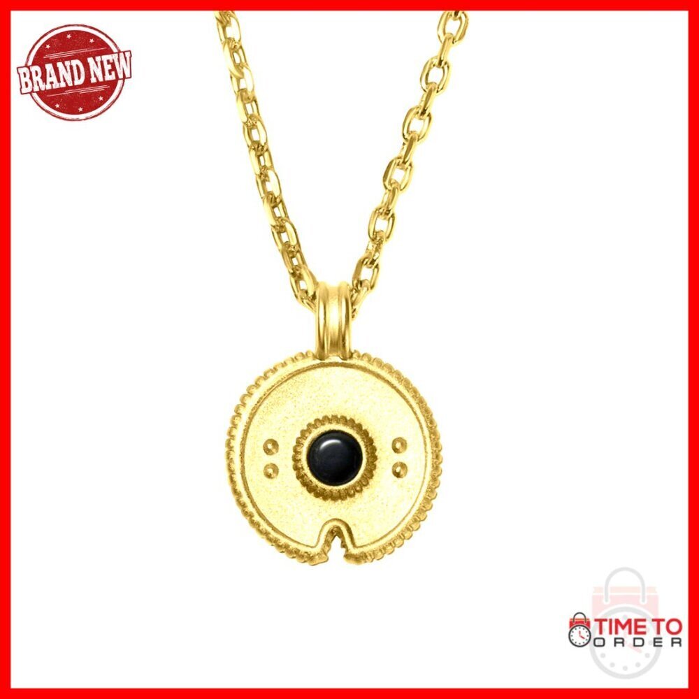 18K Gold Plated Pendant Necklace Adjustable Chain Statement Jewelry